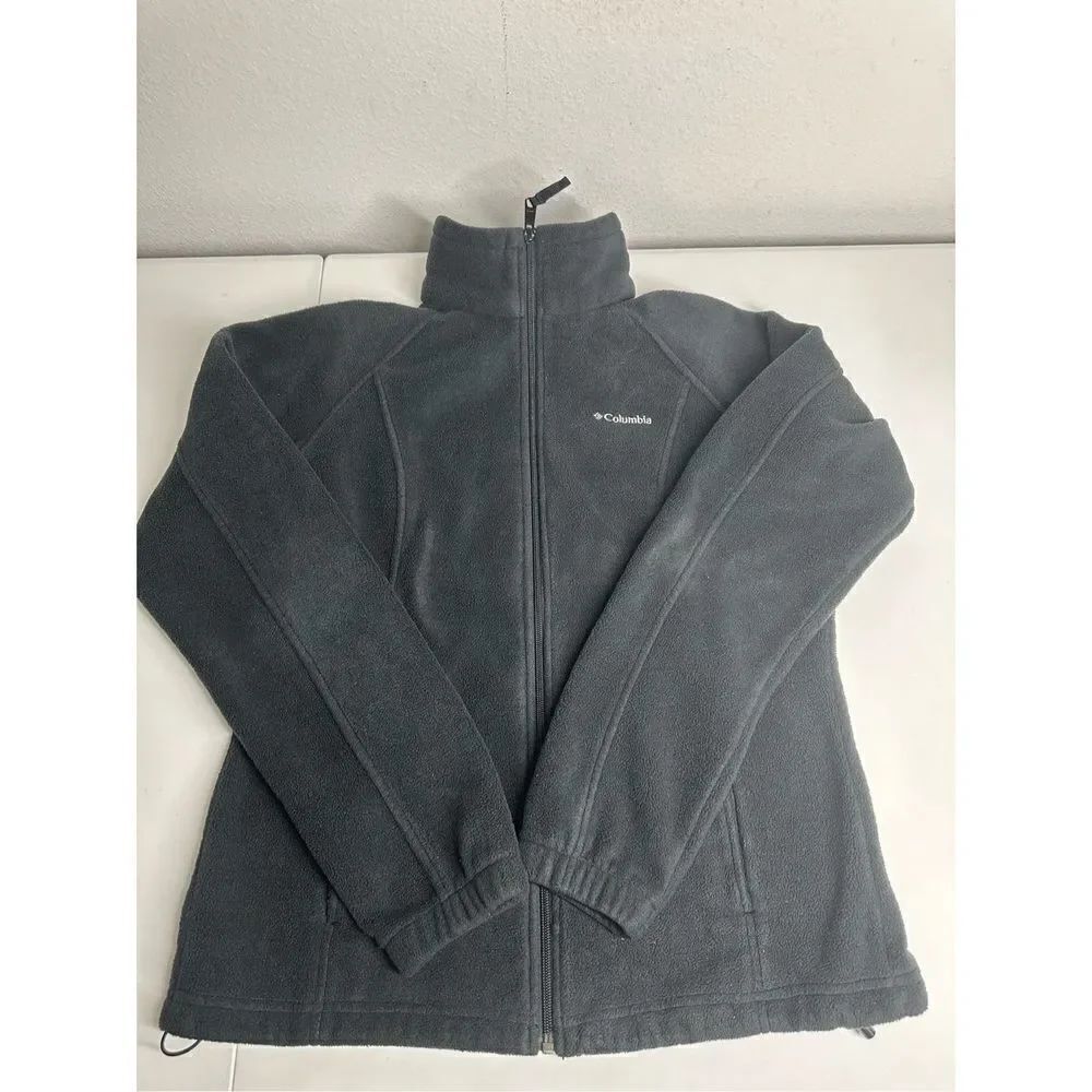 Columbia Women's Full Zip Gray Fleece Sweater Size M